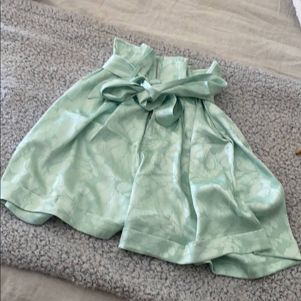 Silky paper bag shorts